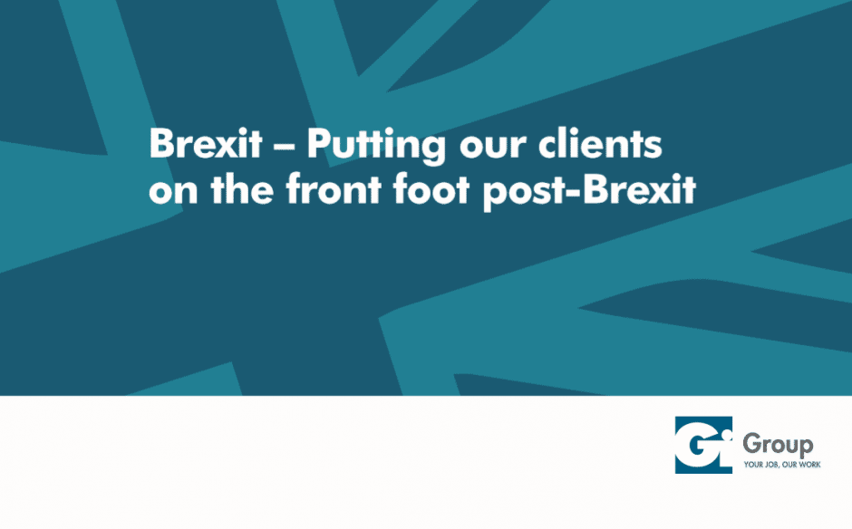 Brexit: Putting our clients on the front foot post Brexit