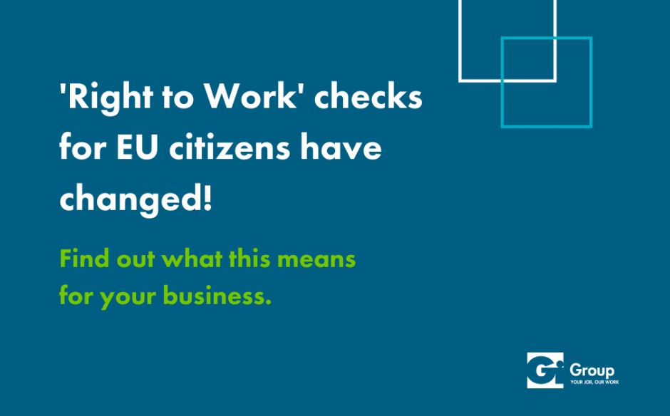 Checking the Right To Work for EEA, EU & Swiss Citizens has changed.