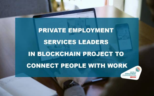 Private Employment Services Leaders in Blockchain Project to Connect People with Work